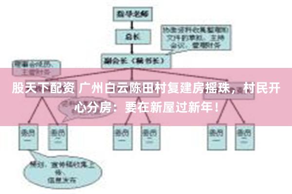 股天下配资 广州白云陈田村复建房摇珠，村民开心分房：要在新屋过新年！