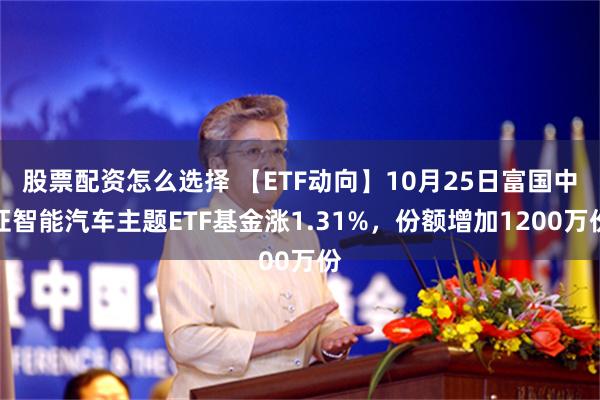 股票配资怎么选择 【ETF动向】10月25日富国中证智能汽车主题ETF基金涨1.31%，份额增加1200万份